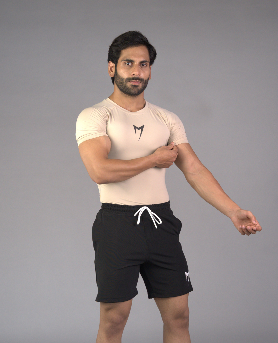 Flex Rib Tee - Almond