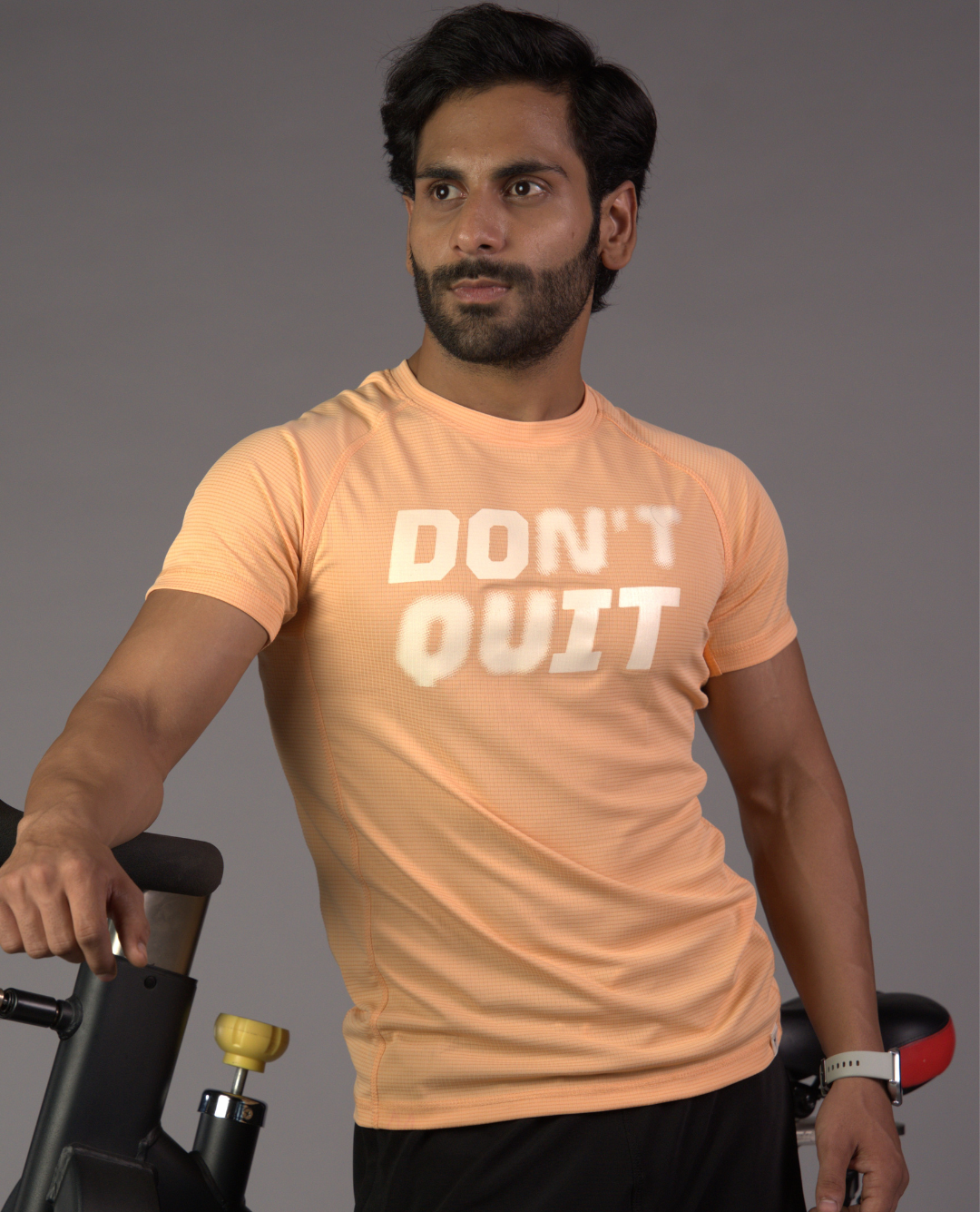 Grid Rush Tee - Peach