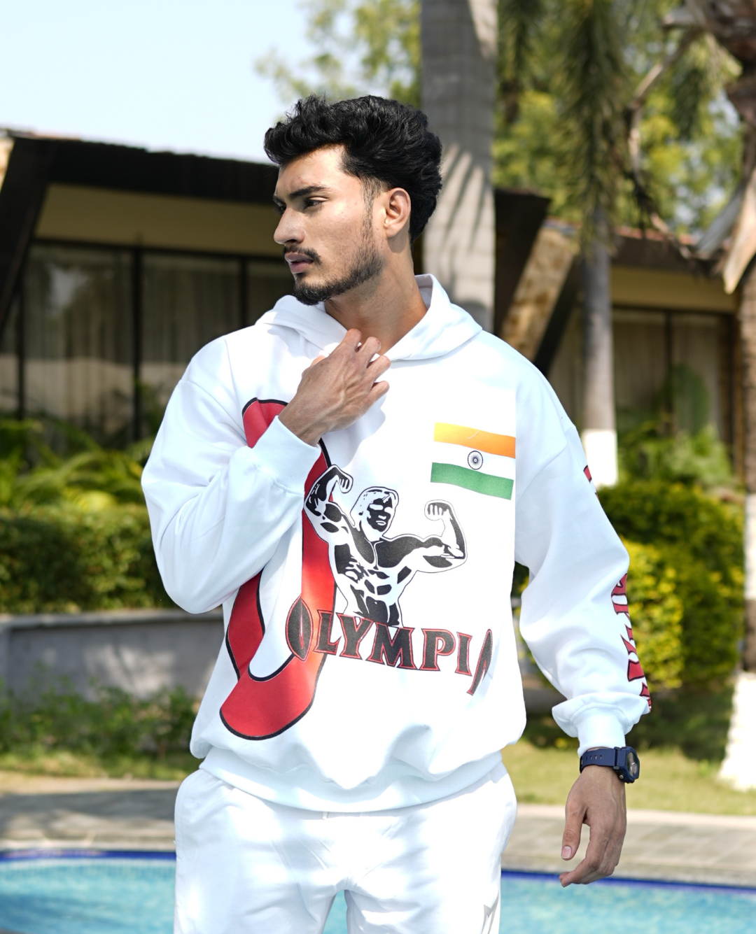 Olympian Rage – India Pride Hoodie