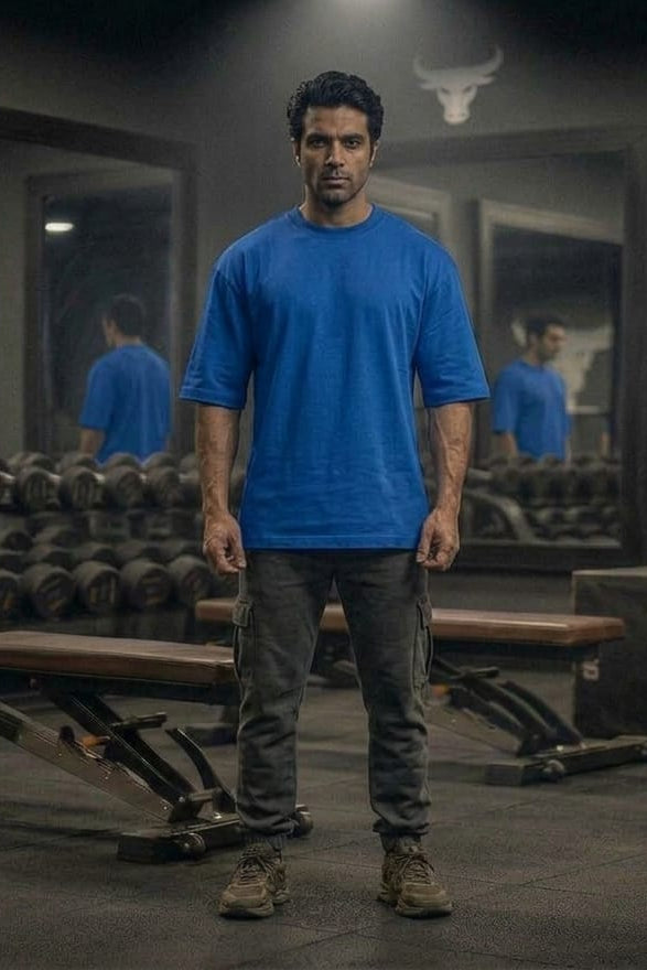 Men’s Oversized T-Shirt – Blue