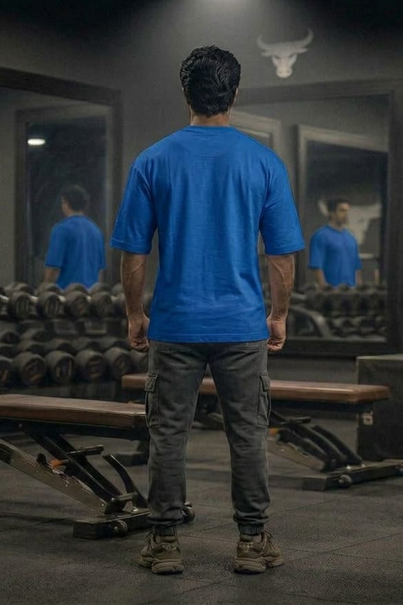 Men’s Oversized T-Shirt – Blue
