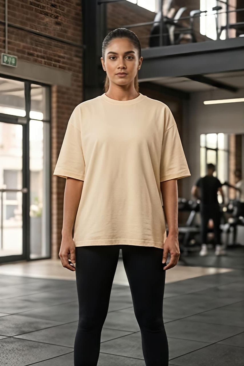 Women’s Oversized T-Shirt – Cream