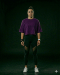 Women’s Combination Crop Top – Dark Purple