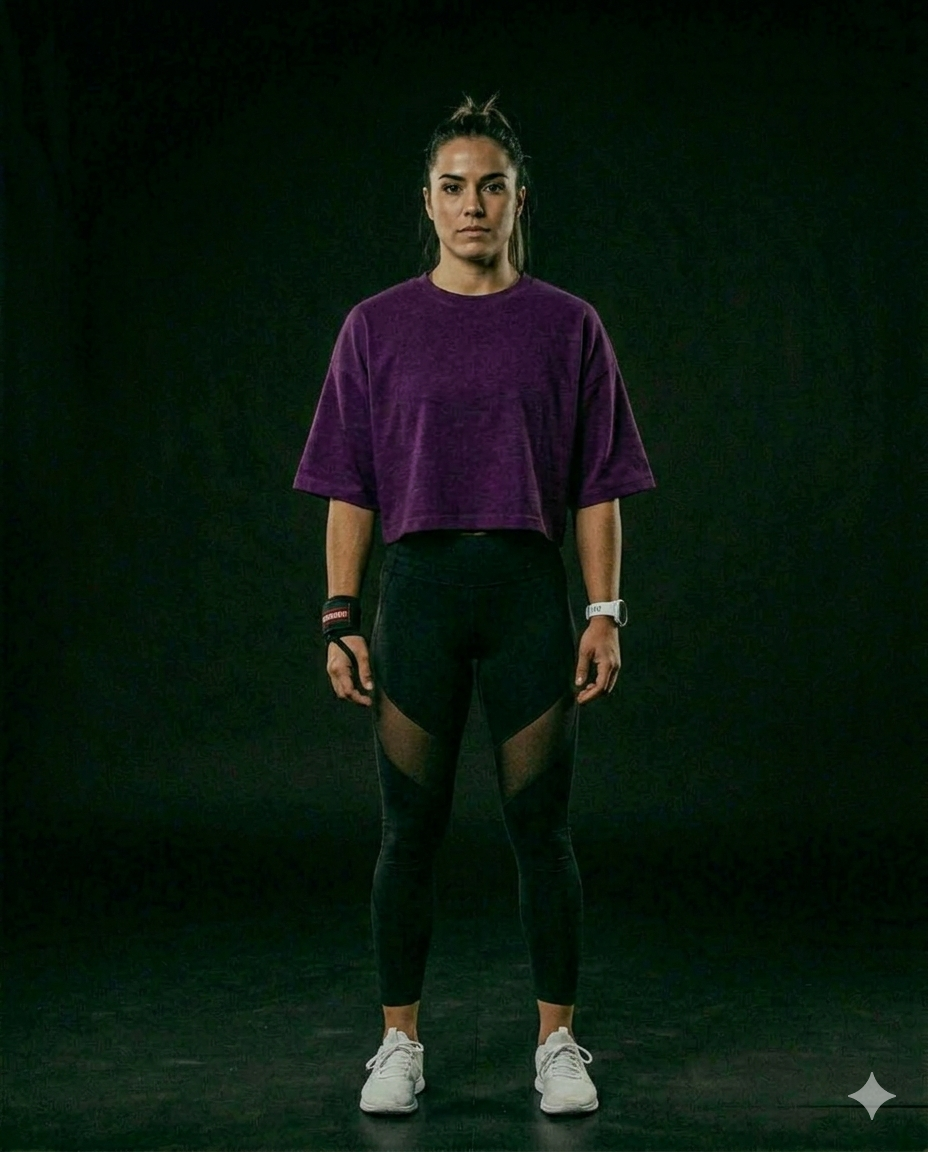 Women’s Combination Crop Top – Dark Purple