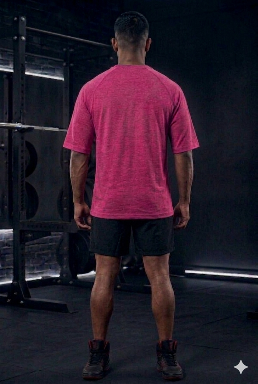 Men’s Oversized T-Shirt – Fushia Pink