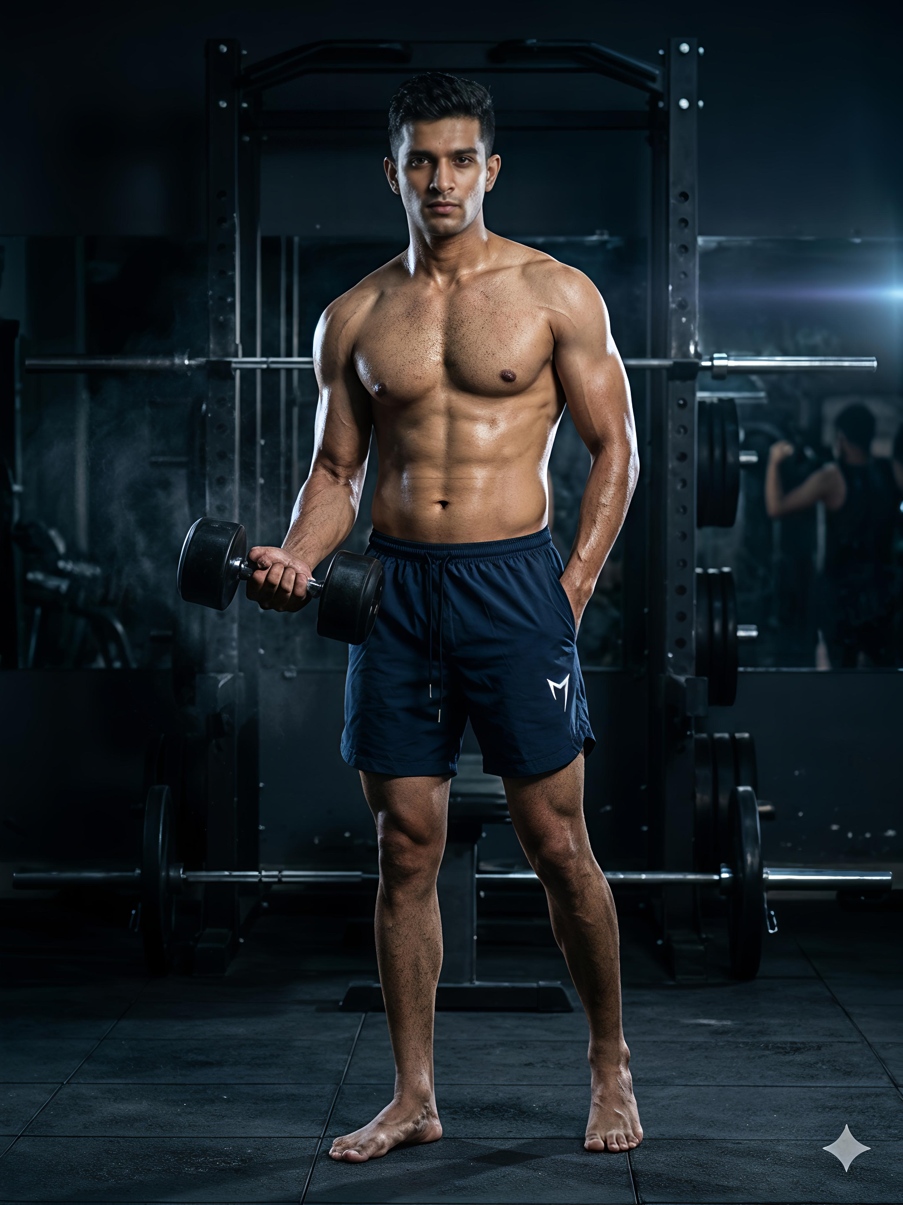 Navi Blue Quick-Dry Performance Shorts