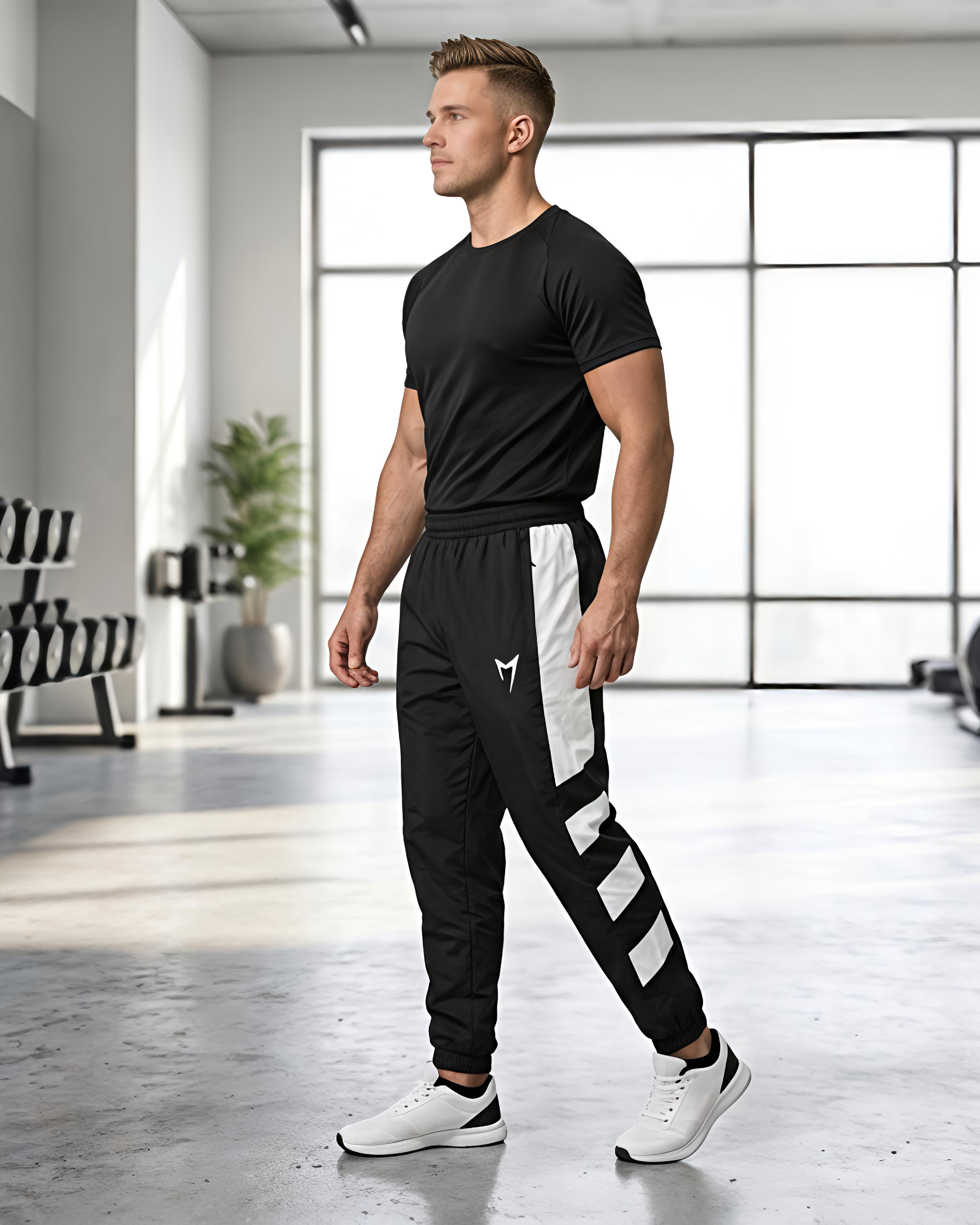 Premium Black Activewear Track Pants