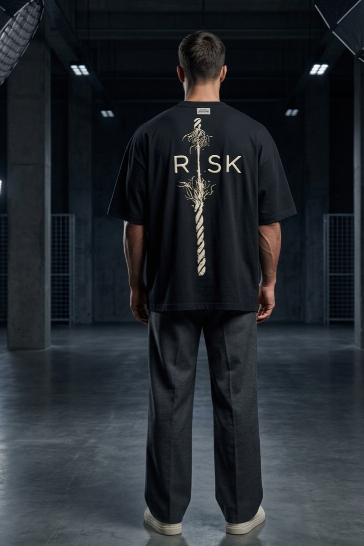 Risk Oversized Printed T-Shirt