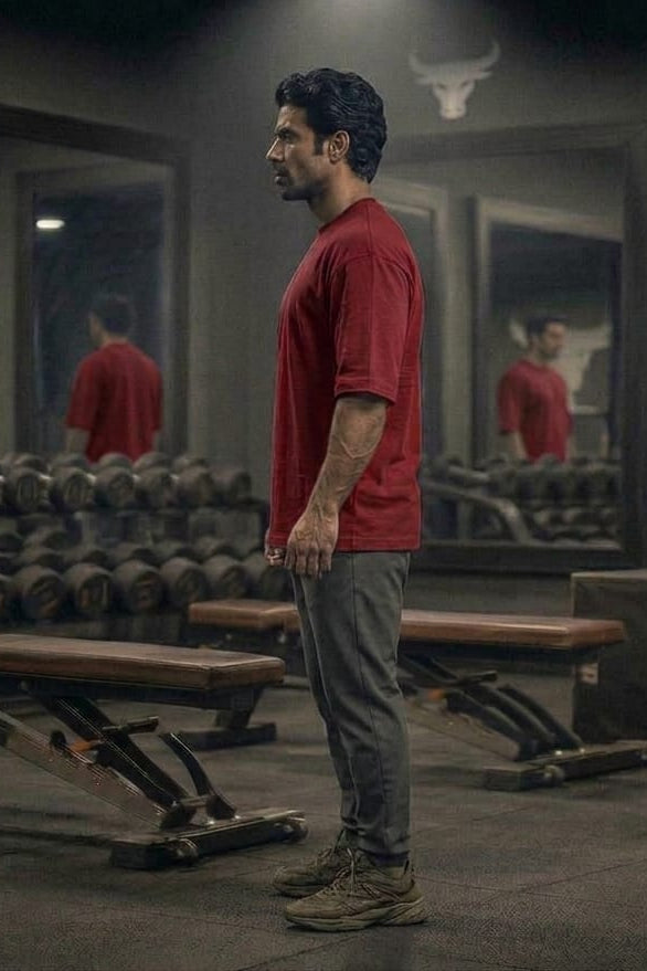 Men’s Oversized T-Shirt Mehroon