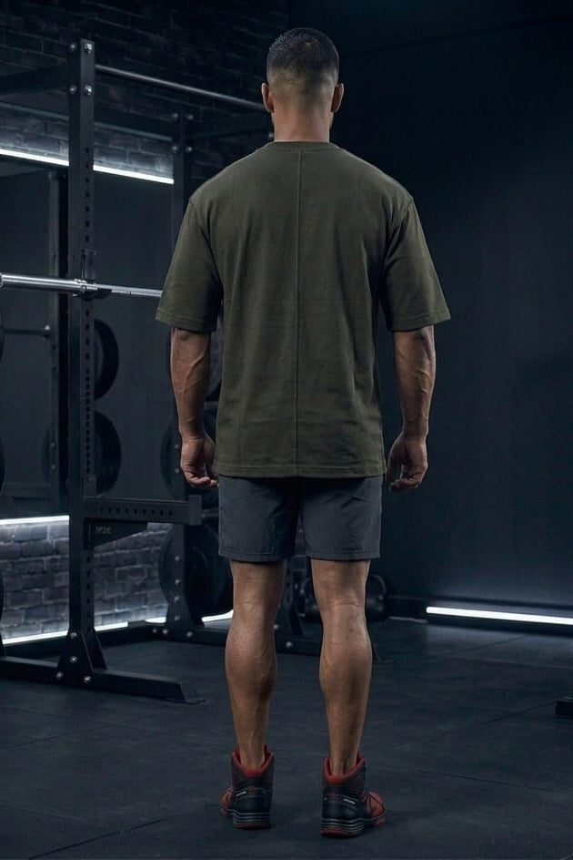 Men’s Oversized T-Shirt-Military Green