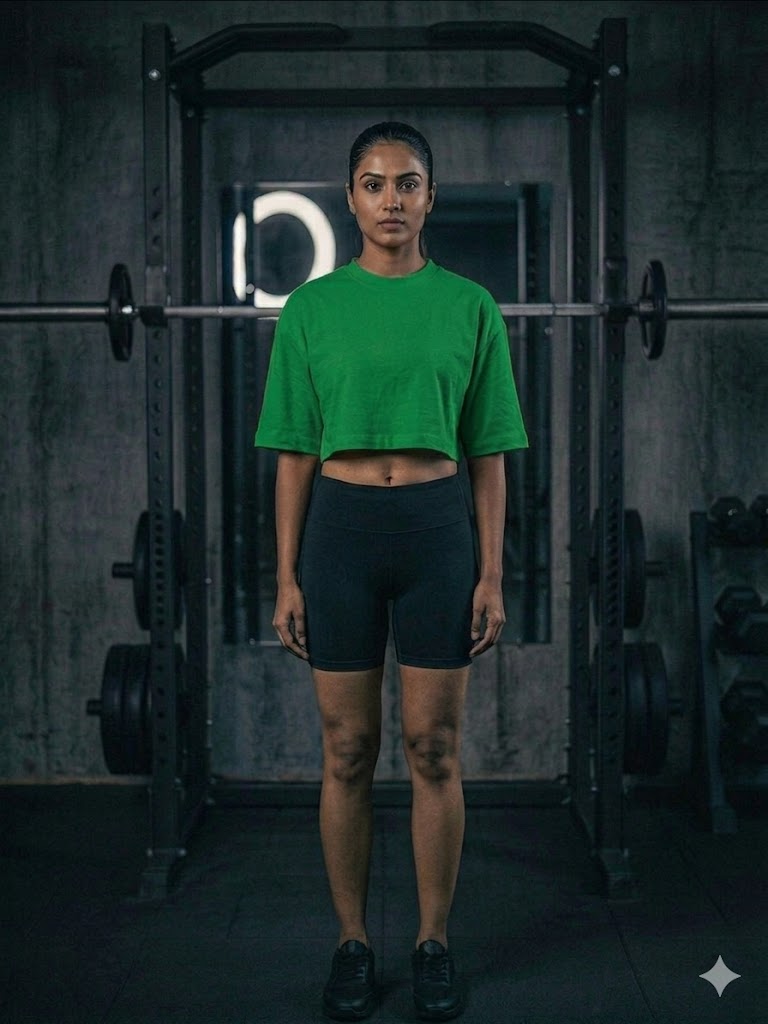 Women’s Combination Crop Top – Green