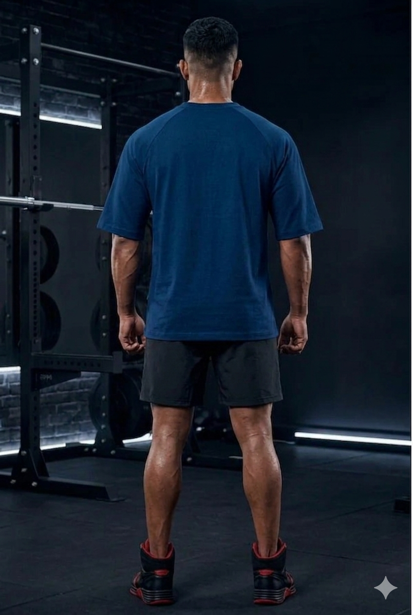 Men’s Oversized T-Shirt – Navy Blue