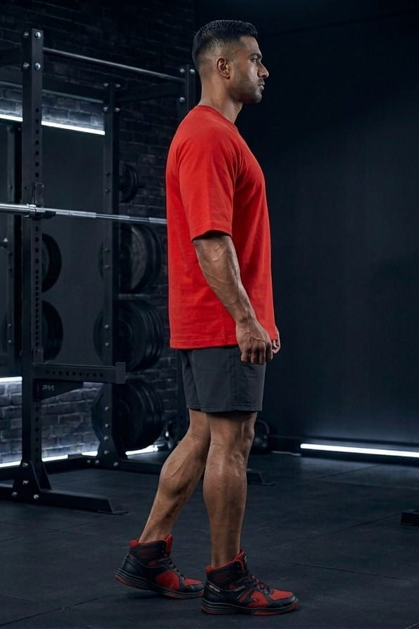 Men’s Oversized T-Shirt- Orange