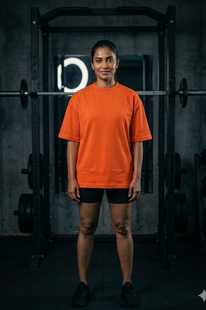 Women’s Oversized T-Shirt – Orange