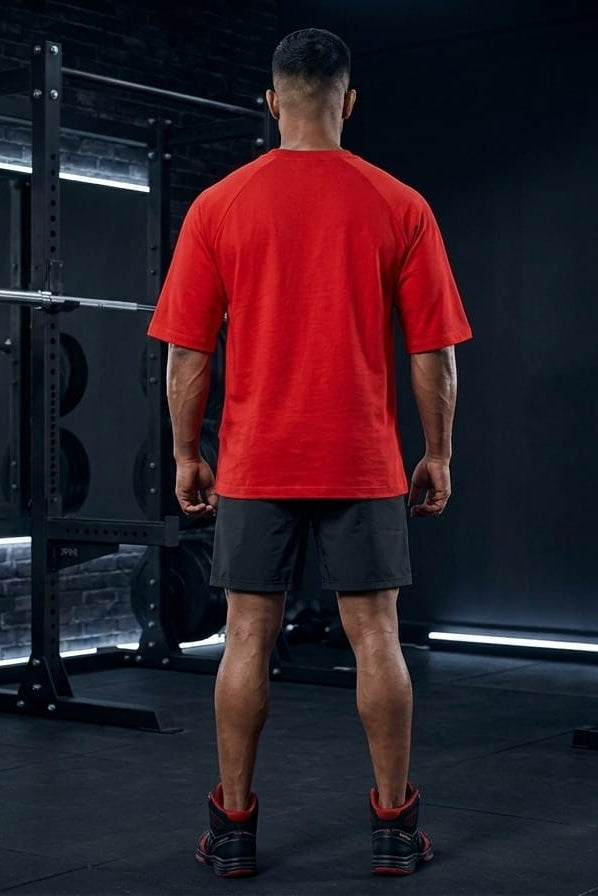 Men’s Oversized T-Shirt- Orange