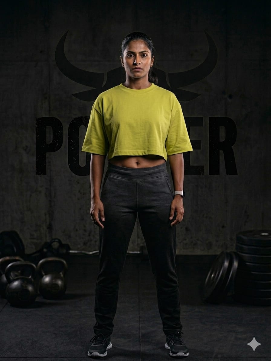 Women’s Combination Crop Top – Pista