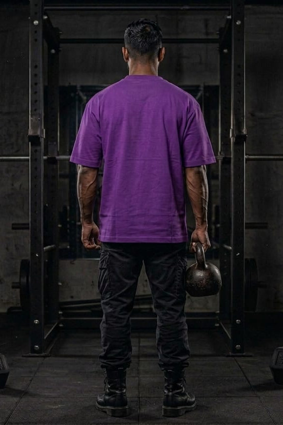 Men’s Oversized T-Shirt-Purple