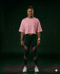 Women’s Combination Crop Top – Rose Pink