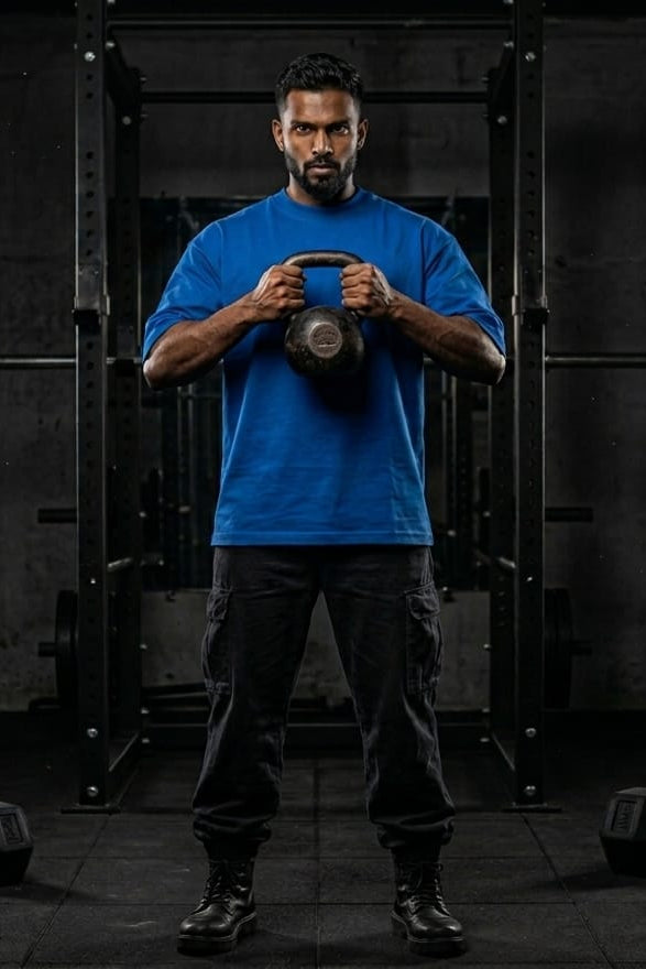 Men’s Oversized T-Shirt-Royal Blue