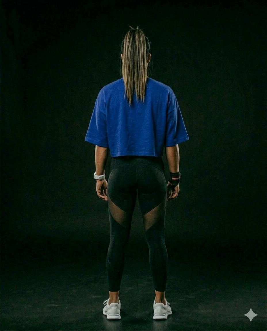 Women’s Combination Crop Top – Royal Blue