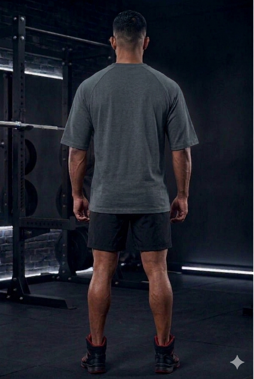 Men’s Oversized T-Shirt – Shark Grey