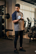 Shark Grey and Navy Male Combination Oversized T-Shirts