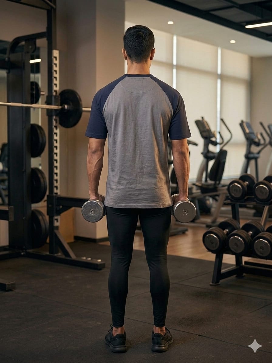 Shark Grey and Navy Male Combination Oversized T-Shirts