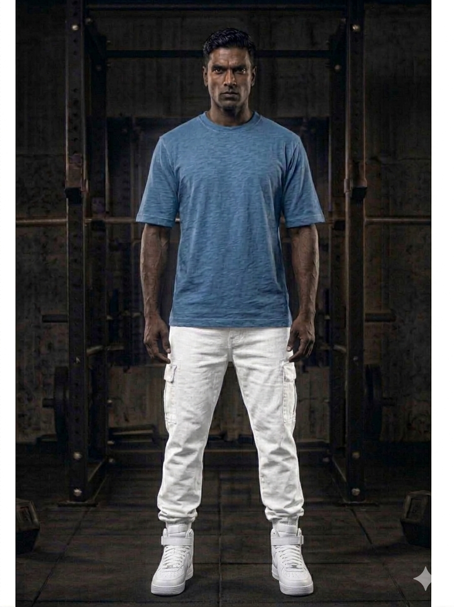 Men’s Oversized T-Shirt – Sky Blue