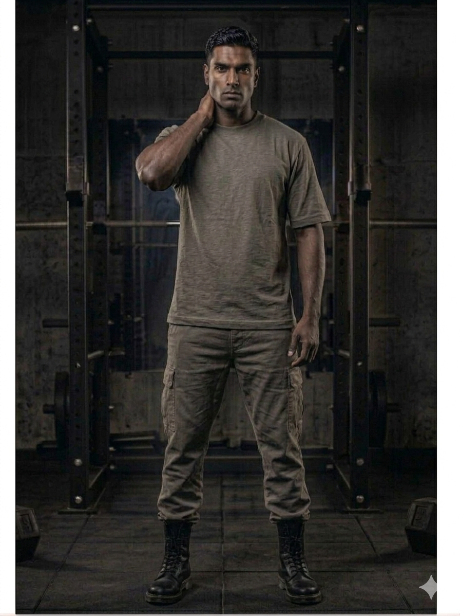 Men’s Oversized T-Shirt – Smoke Gray