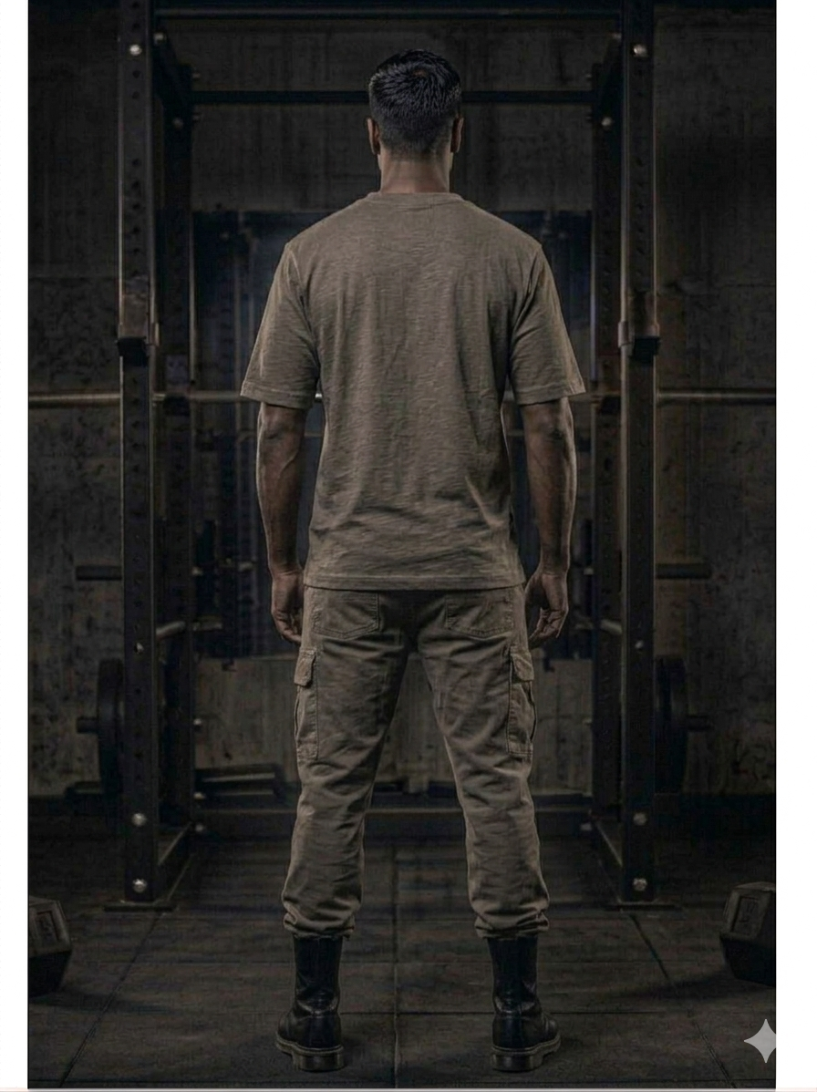 Men’s Oversized T-Shirt – Smoke Gray