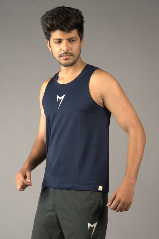 Ember Regular Fit Tank - Navy