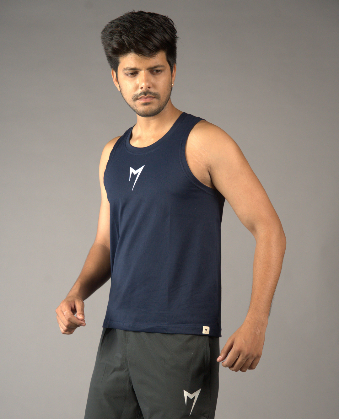 Ember Regular Fit Tank - Navy