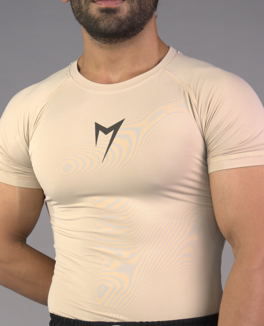Flex Rib Tee - Almond