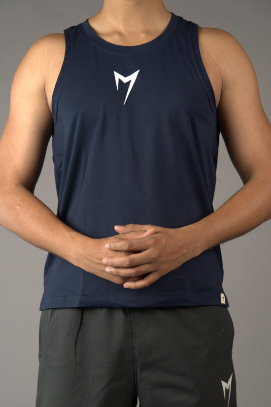 Ember Regular Fit Tank - Navy