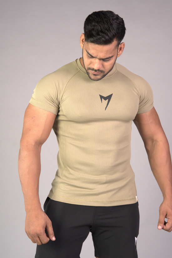 Flex Rib Tee - Cornstalk