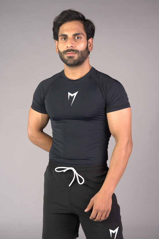 Flex Rib Tee - black