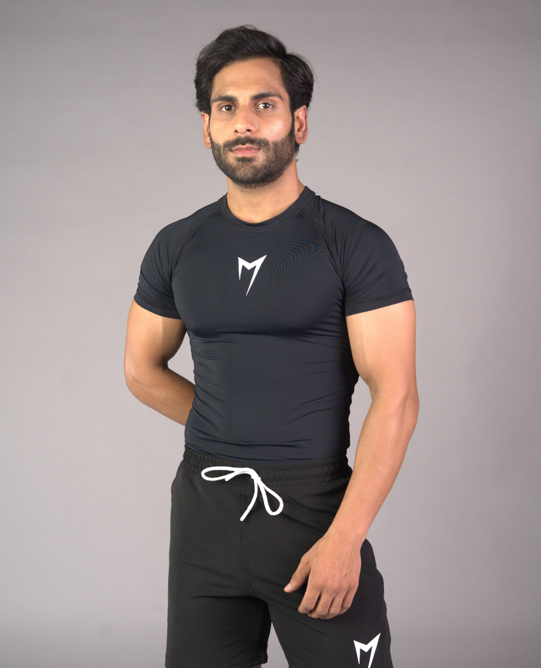 Flex Rib Tee - black