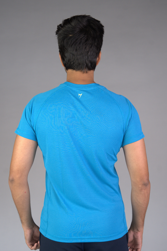 Grid Rush Tee - Scuba Blue