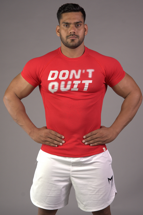Grid Rush Tee - Red