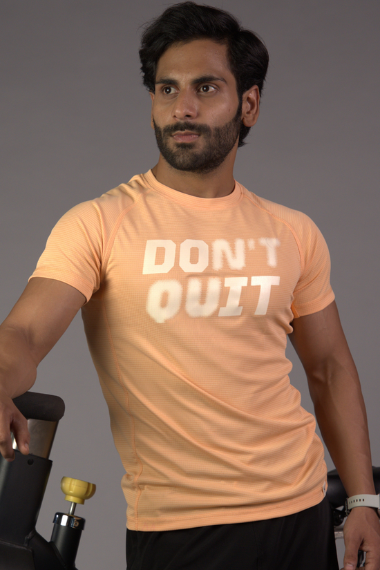 Grid Rush Tee - Peach