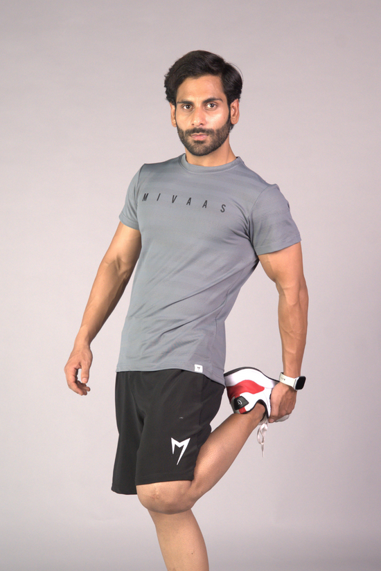 Ember Slim fit T-Shirt - Castle Rock Grey