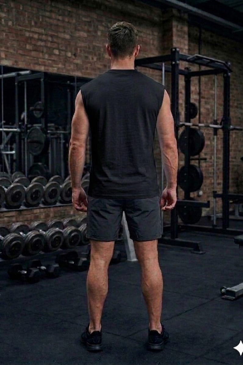Men’s Black Cotton Tank Top