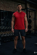 Men’s Red Cotton Tank Top