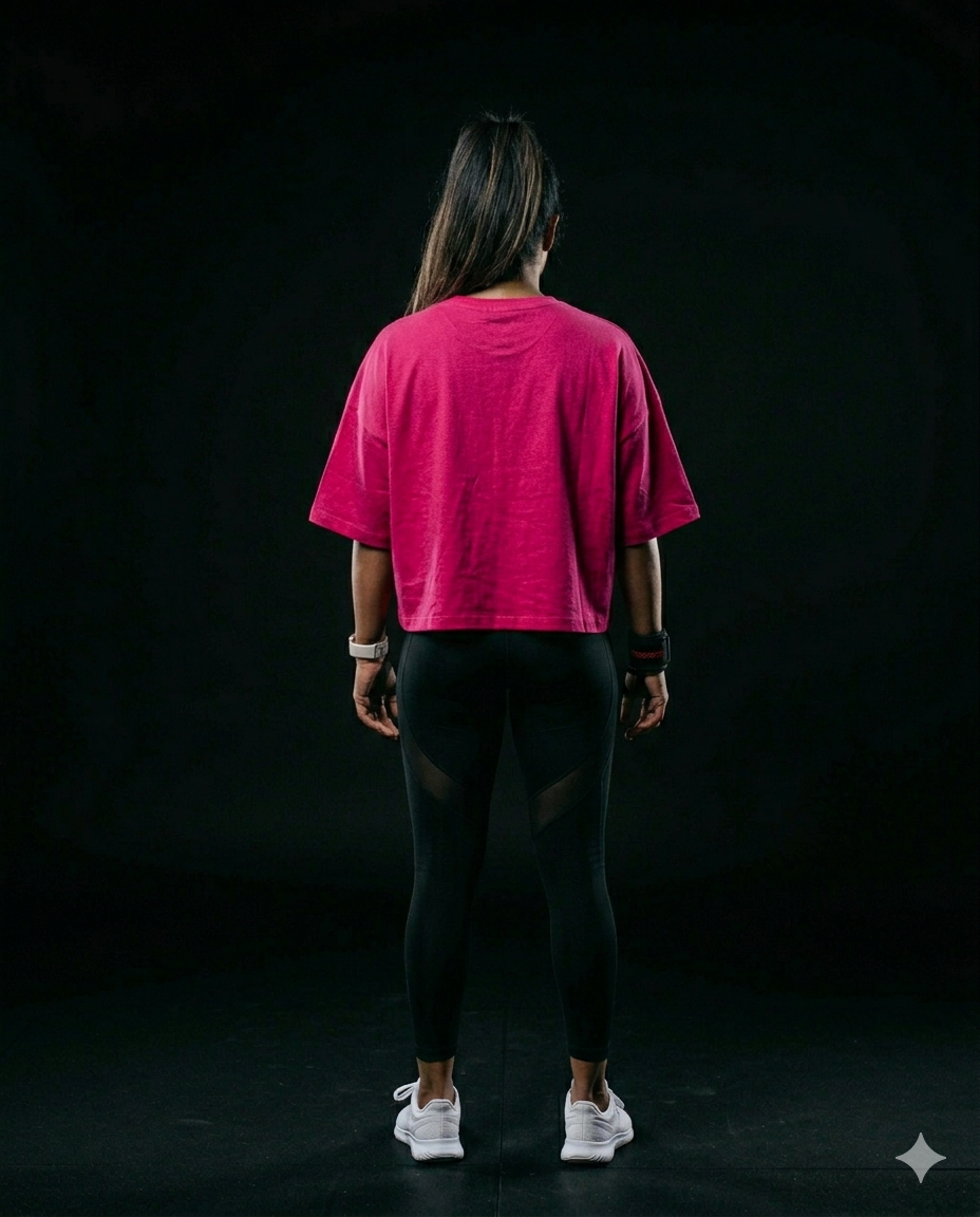 Women’s Combination Crop Top – fushiapink