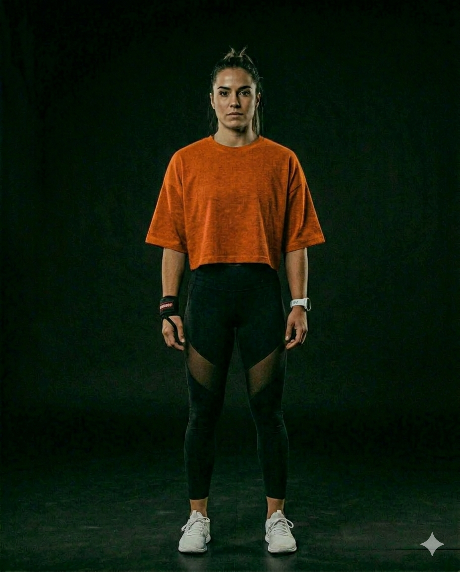 Women’s Combination Crop Top – Orange