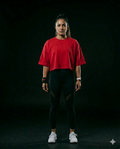 Women’s Combination Crop Top – Red